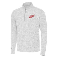 Detroit Red Wings Antigua Cause Quarter-Zip Top Gray