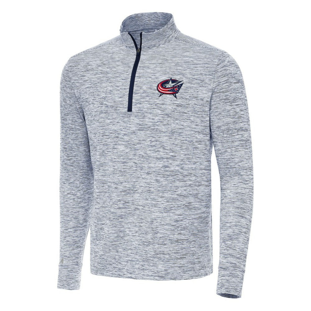 Columbus Blue Jackets Antigua Cause Quarter-Zip Top Navy