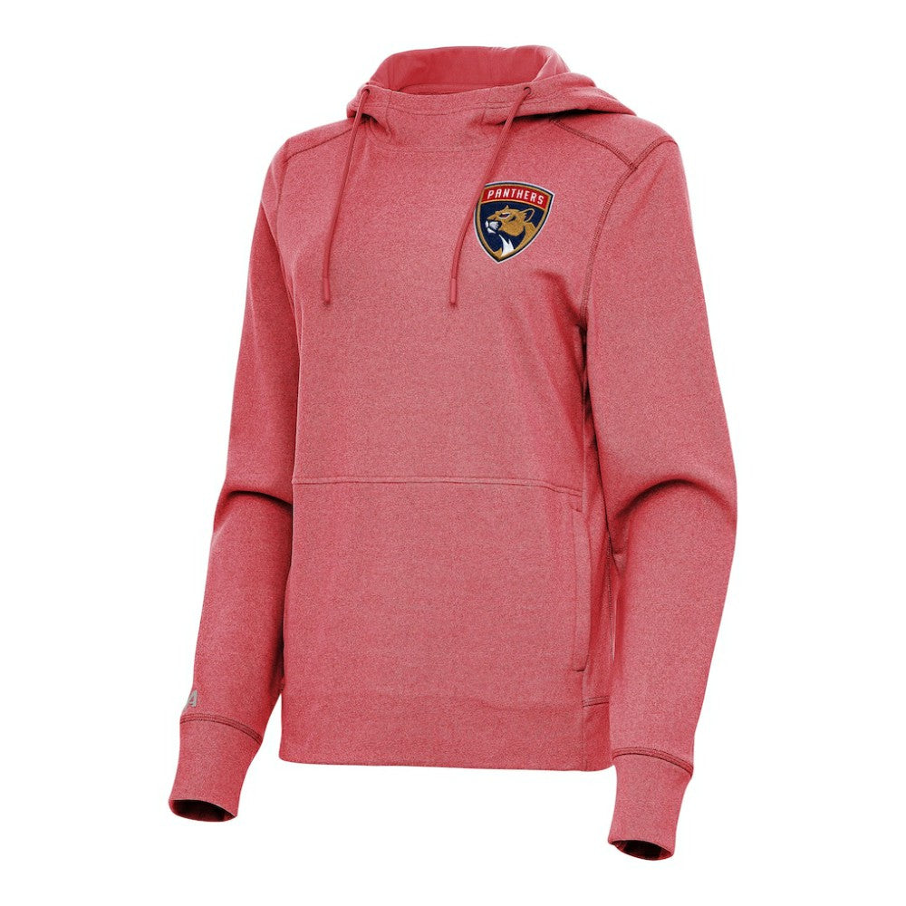 Florida Panthers Antigua Women's Justice Pullover Hoodie Heather Red