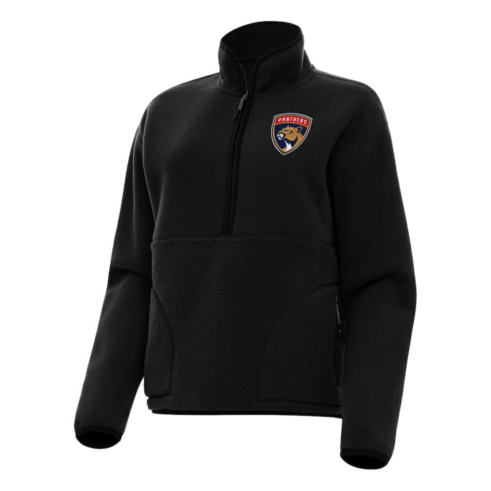 Florida Panthers Antigua Women's Figure Half-Zip Pullover Sweatshirt Black