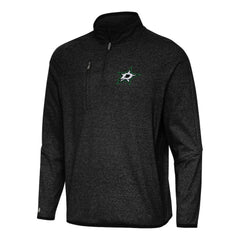 Dallas Stars Antigua Certain Quarter-Zip Tri-Blend Sweatshirt Heather Black
