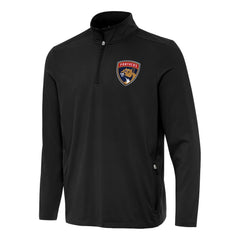 Florida Panthers Antigua Perilous Quarter-Zip Sweatshirt Black