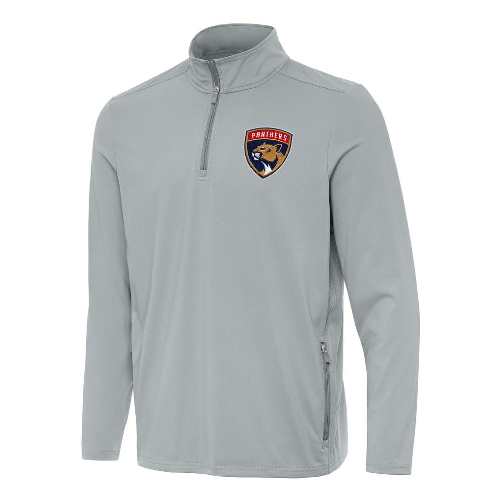 Florida Panthers Antigua Perilous Quarter-Zip Sweatshirt Gray