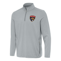 Florida Panthers Antigua Perilous Quarter-Zip Sweatshirt Gray