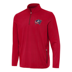 Columbus Blue Jackets Antigua Perilous Quarter-Zip Sweatshirt Red
