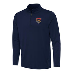 Florida Panthers Antigua Reprocess Quarter-Zip Top Navy