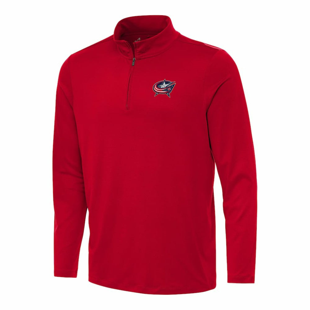 Columbus Blue Jackets Antigua Reprocess Quarter-Zip Top Red
