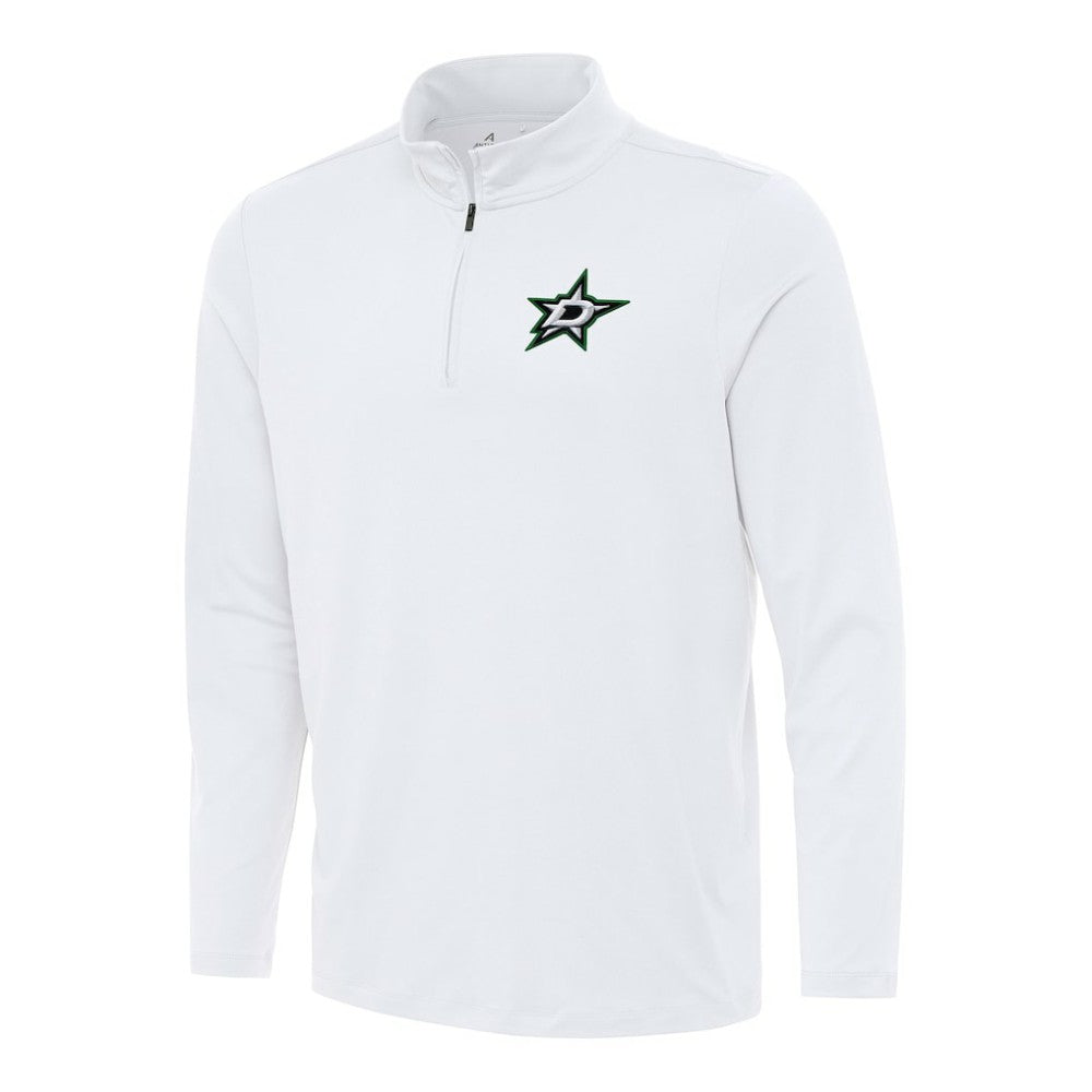 Dallas Stars Antigua Reprocess Quarter-Zip Top White