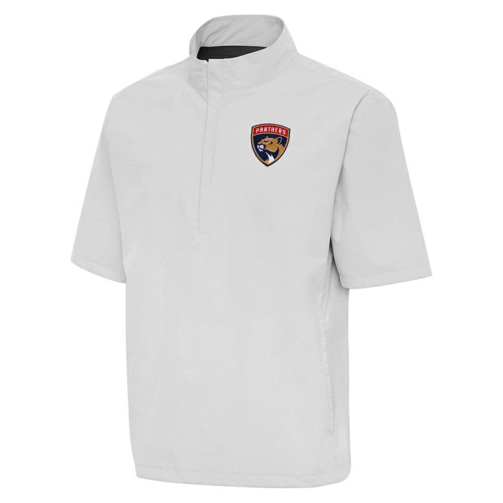 Florida Panthers Antigua Brisk Quarter-Zip Windbreaker Heather Gray