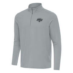 Los Angeles Kings Antigua Intent Quarter-Zip Top Gray