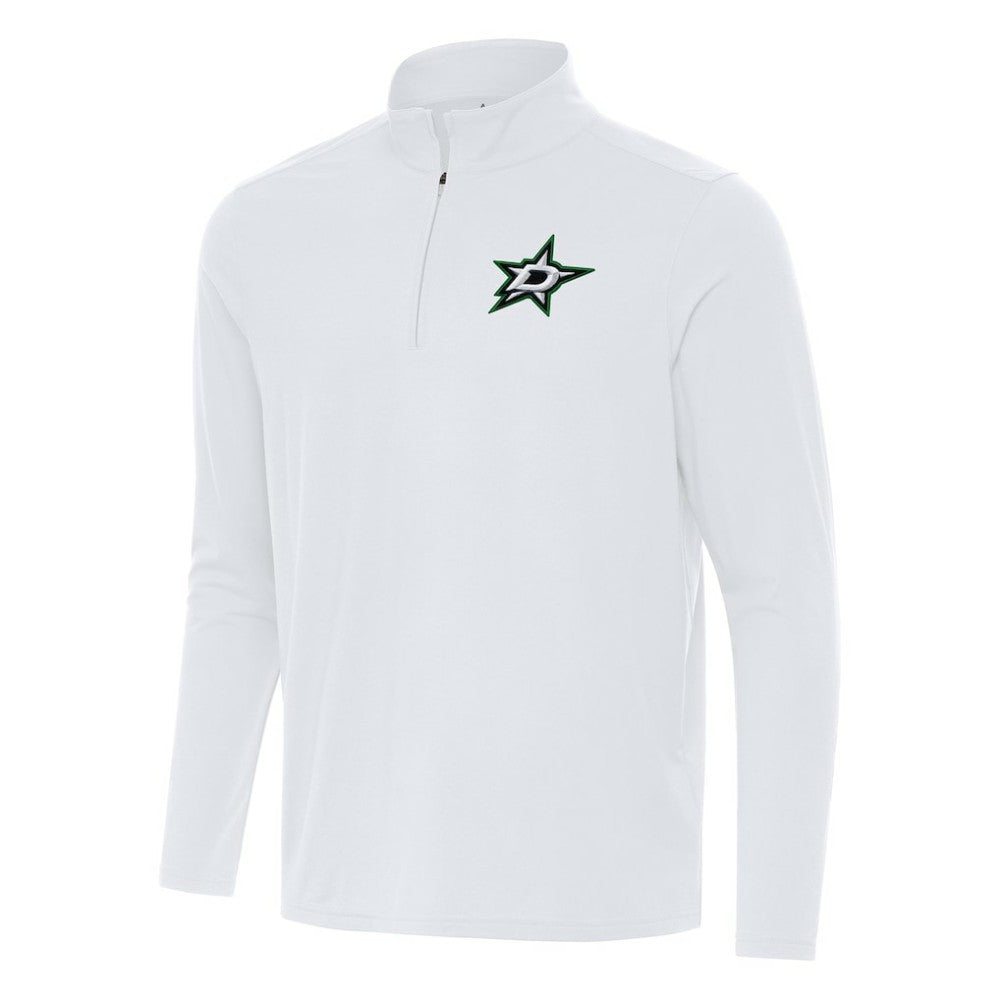 Dallas Stars Antigua Intent Quarter-Zip Top White