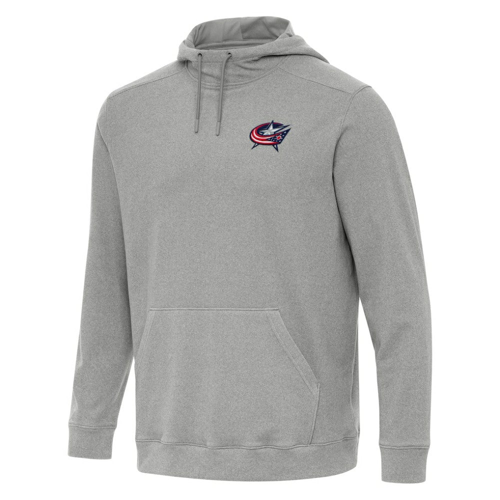 Columbus Blue Jackets Antigua Cloud Pullover Hoodie Heather Gray