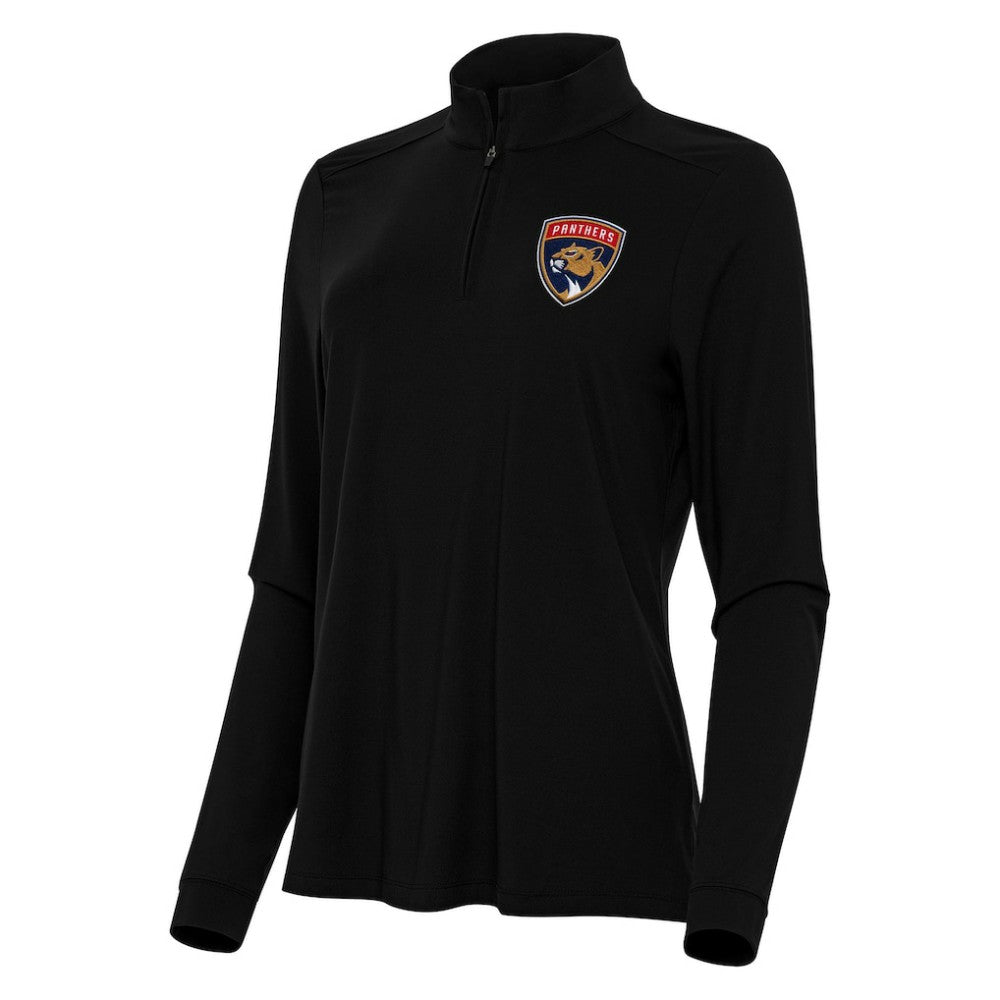 Florida Panthers Antigua Women's Intent Quarter-Zip Top Black