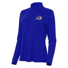 Colorado Avalanche Antigua Women's Intent Quarter-Zip Top Royal