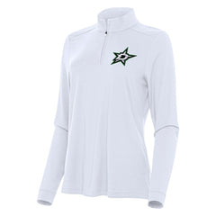 Dallas Stars Antigua Women's Intent Quarter-Zip Top White