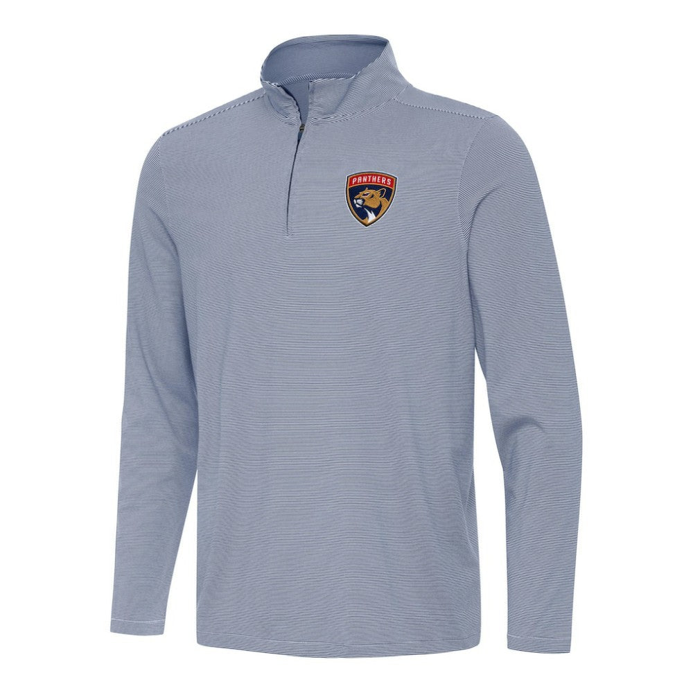 Florida Panthers Antigua Twine Quarter-Zip Top Navy