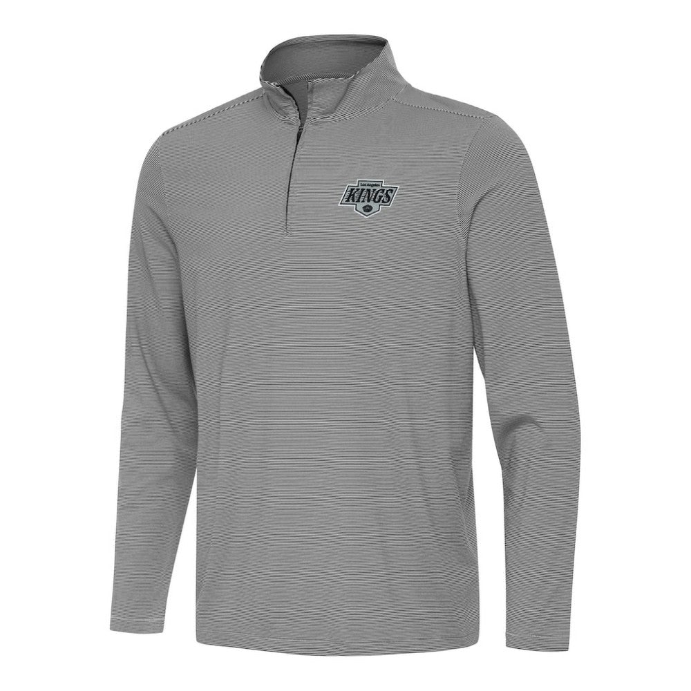 Los Angeles Kings Antigua Twine Quarter-Zip Top Black