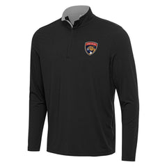 Florida Panthers Antigua Content Quarter-Zip Pullover Top Black/Gray