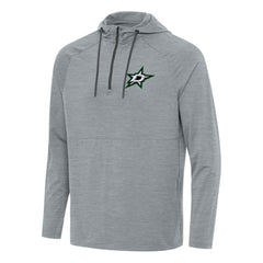 Dallas Stars Antigua Spikes Quarter-Zip Hoodie Heather Gray