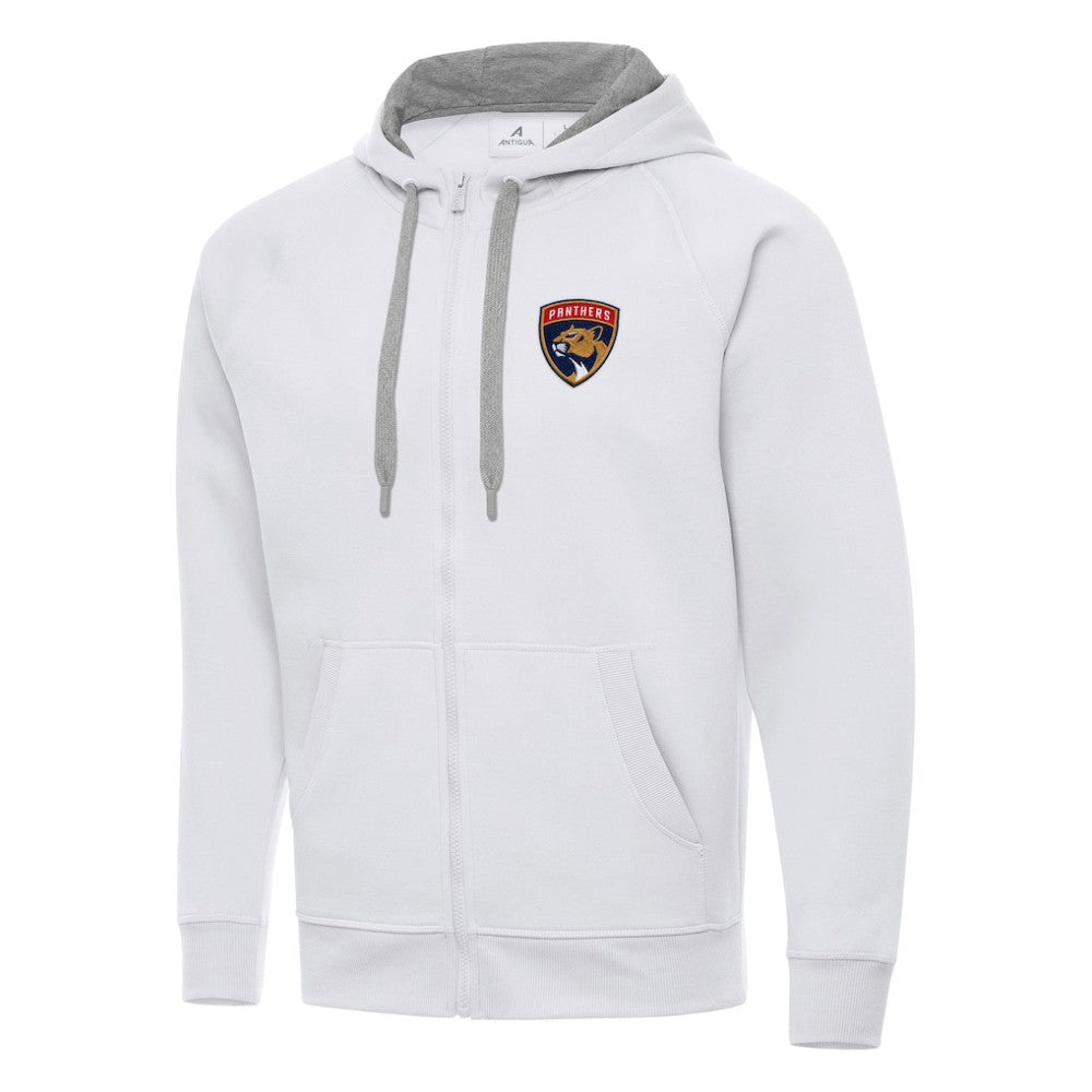 Florida Panthers Antigua Big & Tall Victory Full-Zip Hoodie White