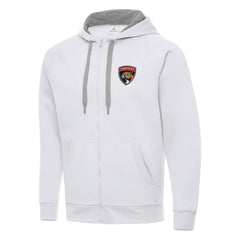 Florida Panthers Antigua Big & Tall Victory Full-Zip Hoodie White