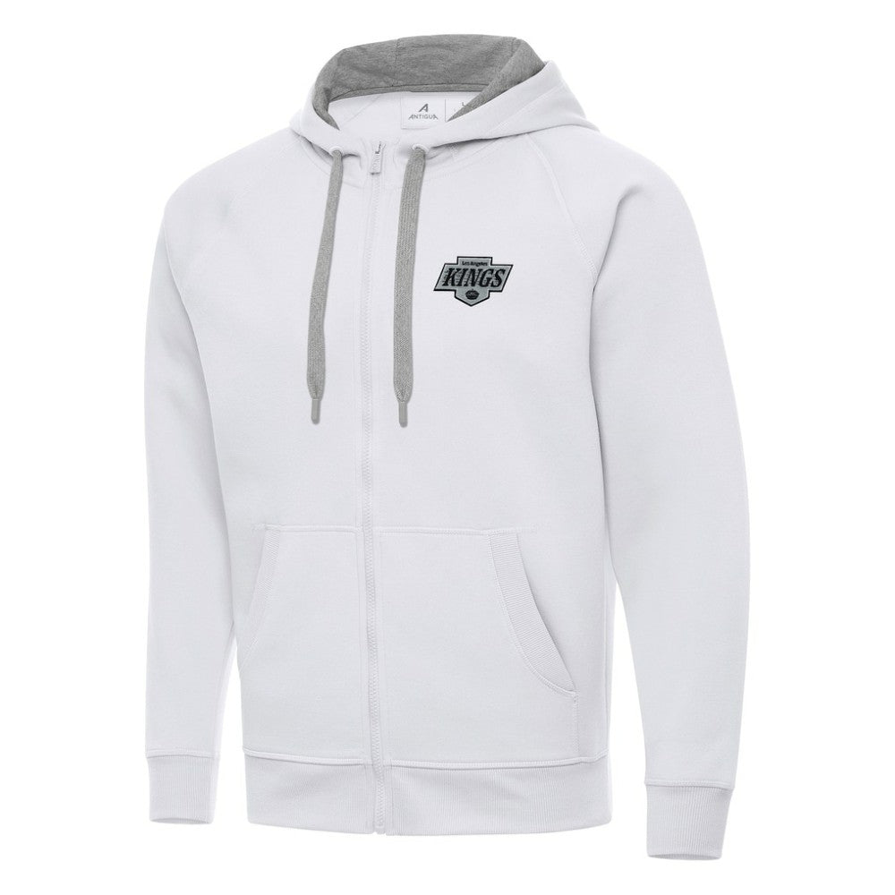 Los Angeles Kings Antigua Big & Tall Victory Full-Zip Hoodie White