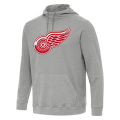 Detroit Red Wings Antigua Cloud Pullover Hoodie Heather Gray