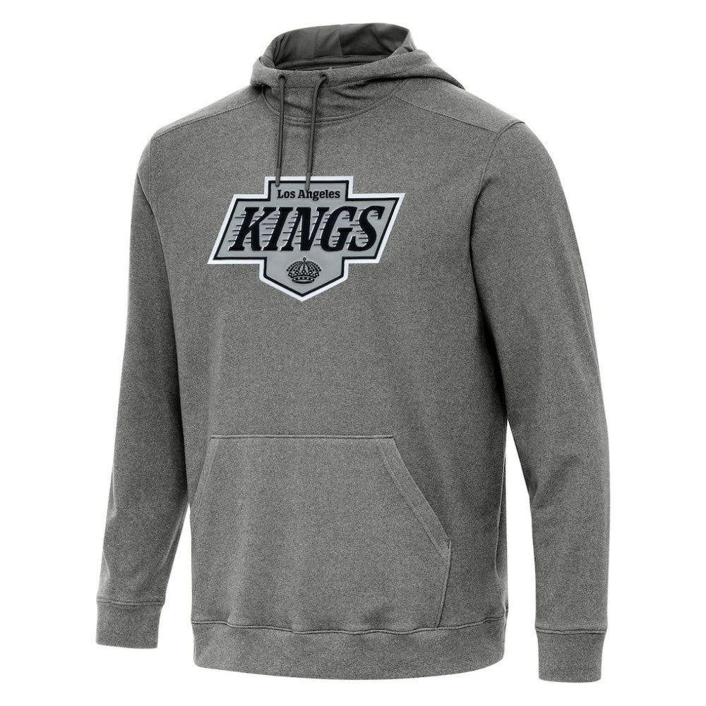 Los Angeles Kings Antigua Cloud Pullover Hoodie Heather Black