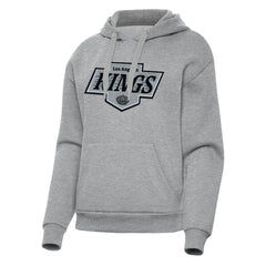 Los Angeles Kings Antigua Women's Victory Pullover Hoodie Heather Gray