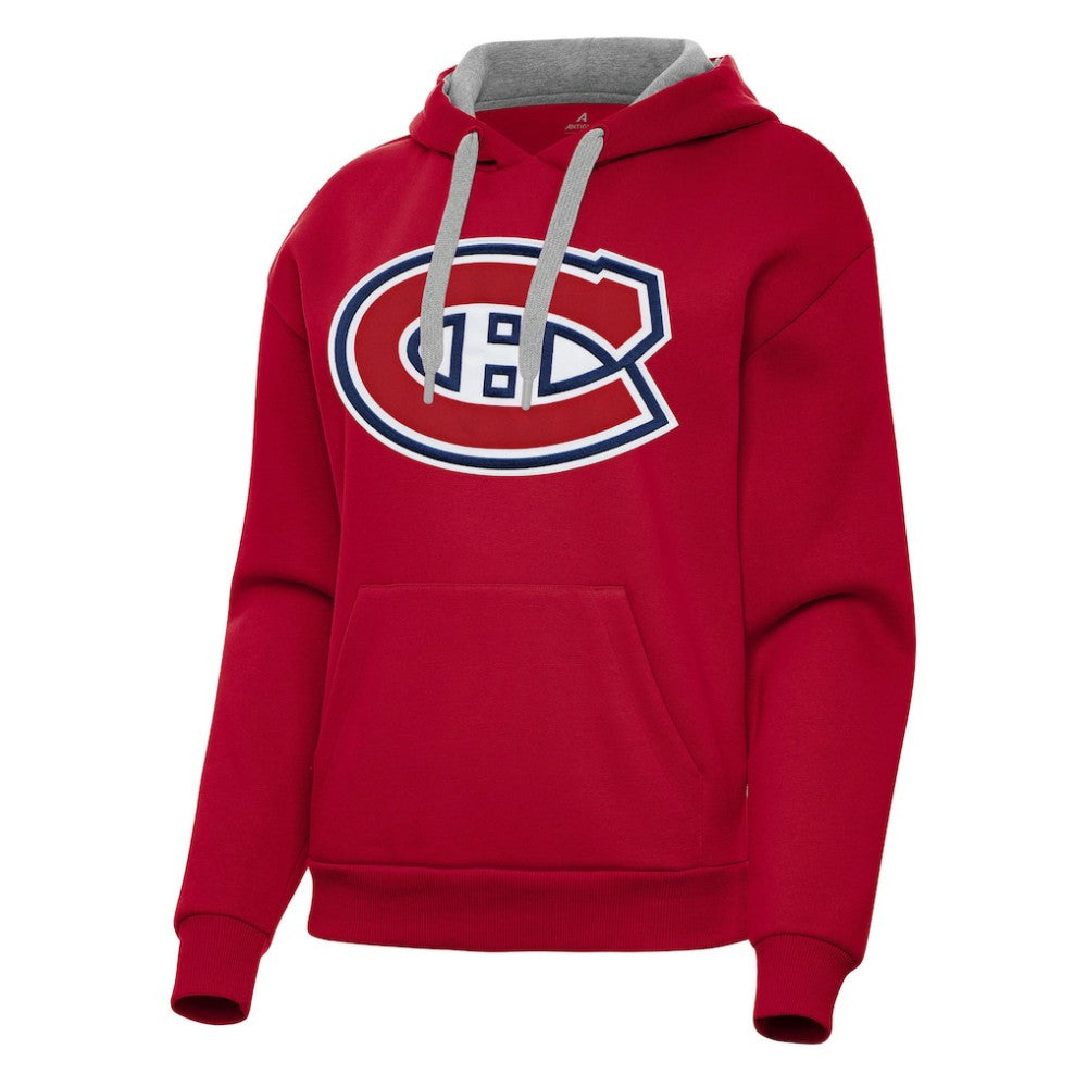 Montreal Canadiens Antigua Women's Victory Pullover Hoodie Red