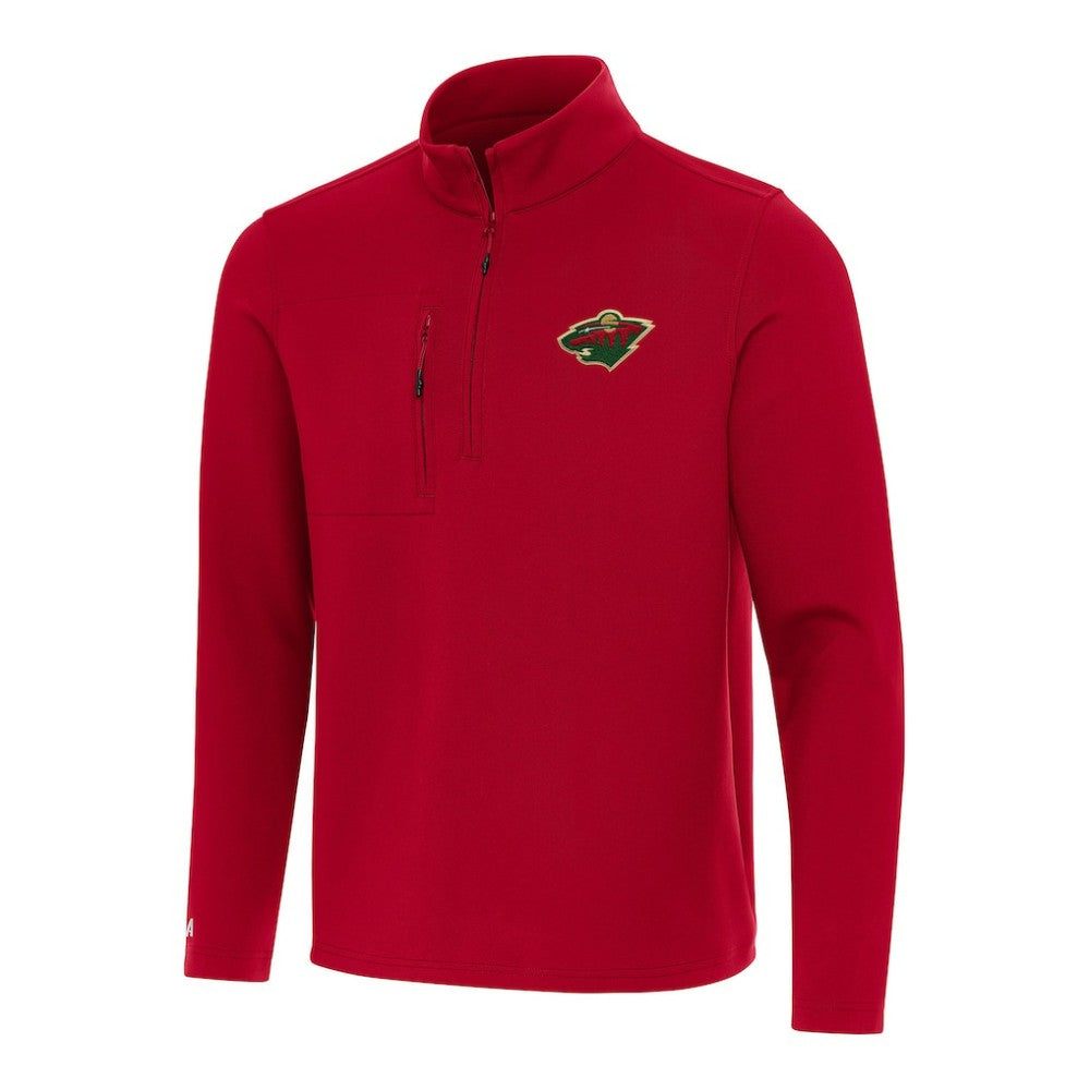 Minnesota Wild Antigua Insider Quarter-Zip Top Red