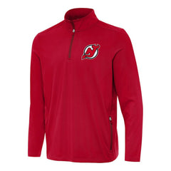 New Jersey Devils Antigua Perilous Quarter-Zip Sweatshirt Red
