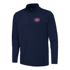 Montreal Canadiens Antigua Reprocess Quarter-Zip Top Navy