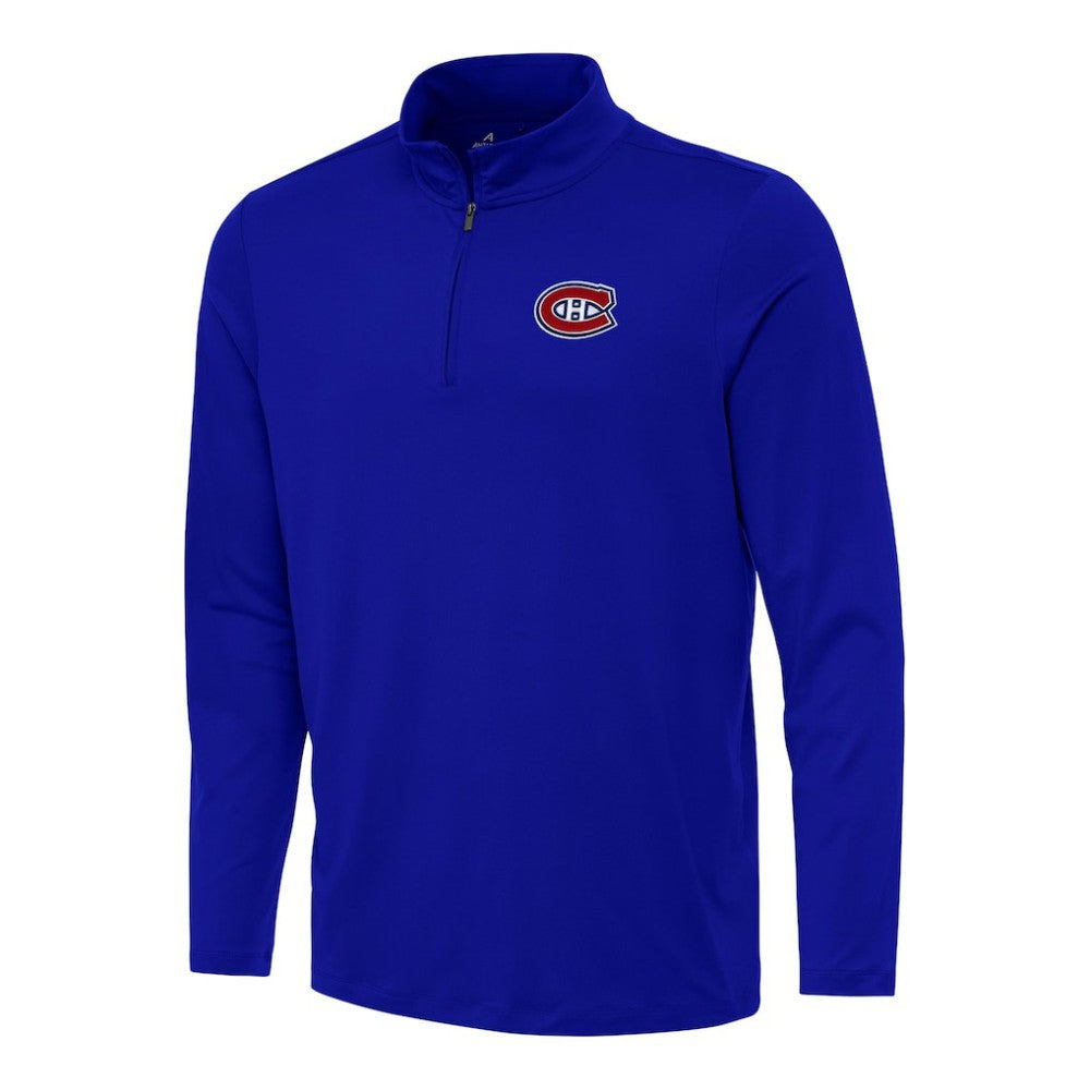 Montreal Canadiens Antigua Reprocess Quarter-Zip Top Royal