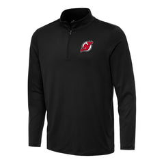 New Jersey Devils Antigua Reprocess Quarter-Zip Top Black