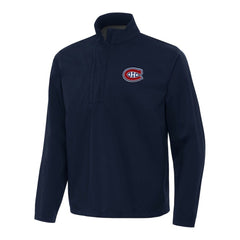 Montreal Canadiens Antigua Brisk Quarter-Zip Windbreaker Navy