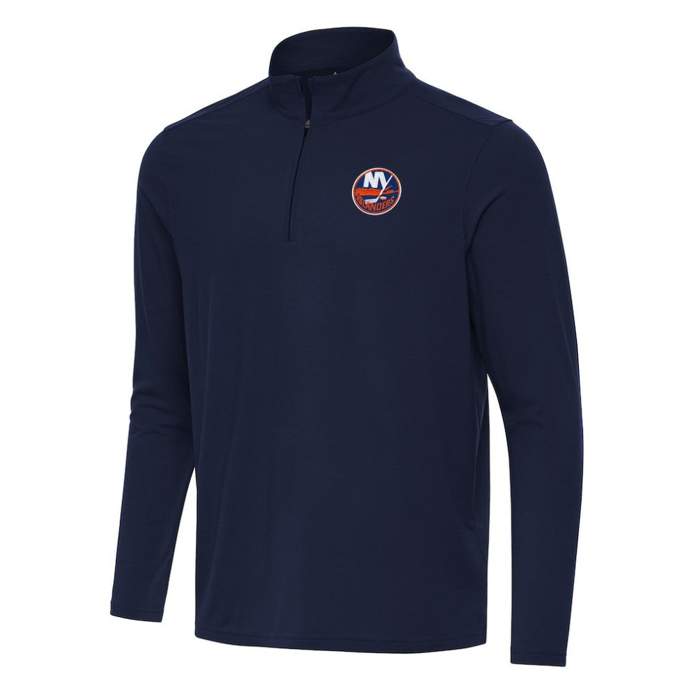 New York Islanders Antigua Intent Quarter-Zip Top Navy
