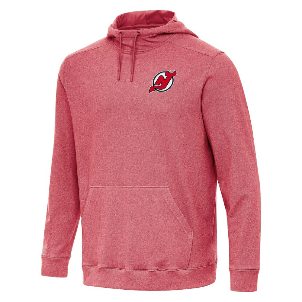 New Jersey Devils Antigua Cloud Pullover Hoodie Heather Red