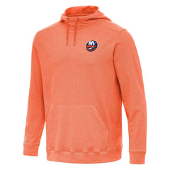New York Islanders Antigua Cloud Pullover Hoodie Heather Orange
