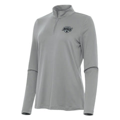 Los Angeles Kings Antigua Women's Reprocess Quarter-Zip Top Gray
