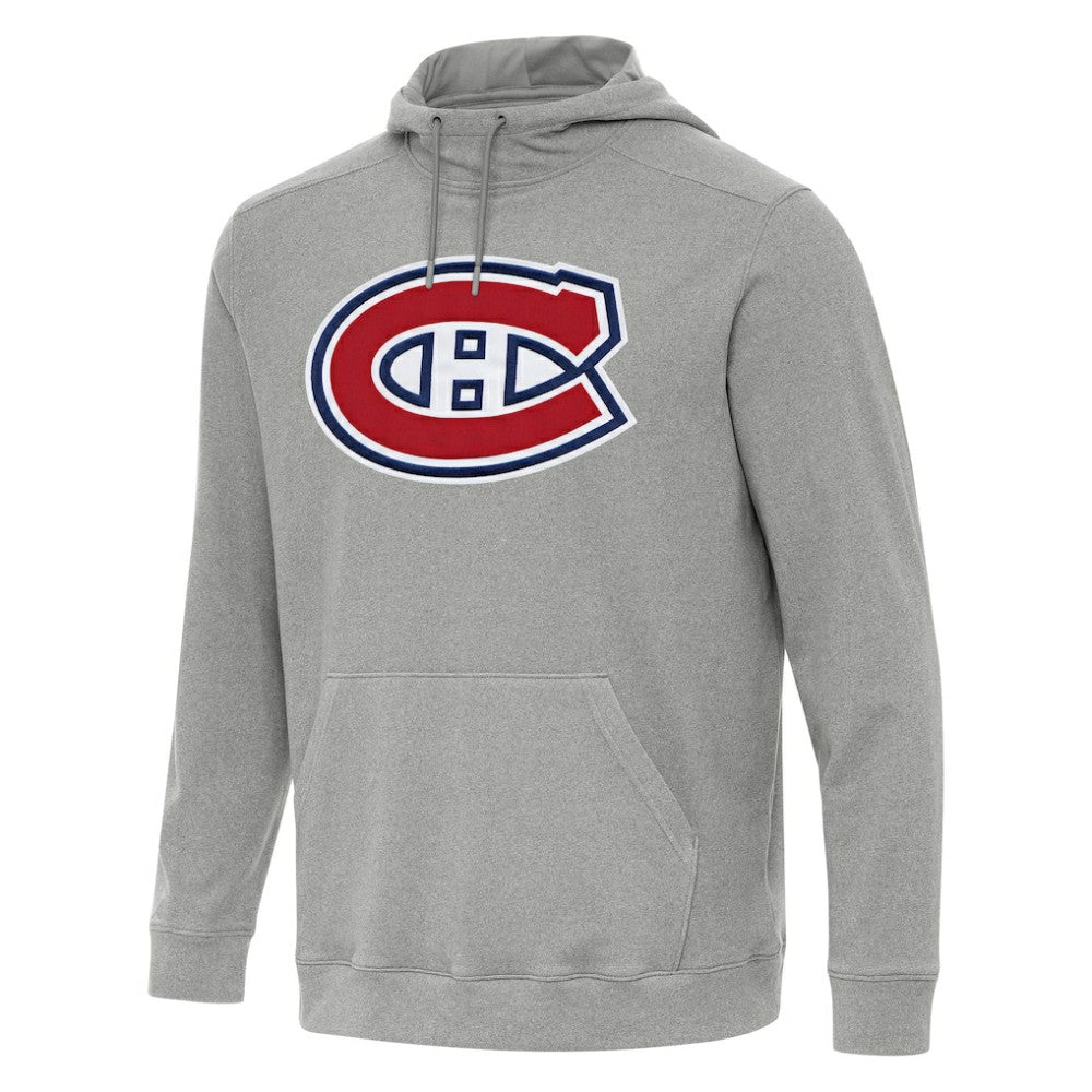 Montreal Canadiens Antigua Cloud Pullover Hoodie Heather Gray