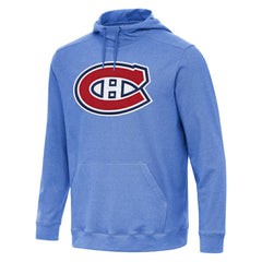 Montreal Canadiens Antigua Cloud Pullover Hoodie Heather Royal