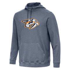Nashville Predators Antigua Cloud Pullover Hoodie Heather Navy
