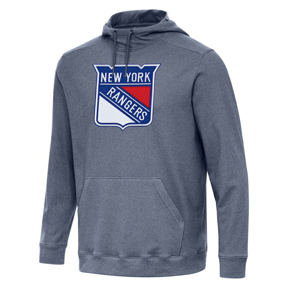 New York Rangers Antigua Cloud Pullover Hoodie Heather Navy