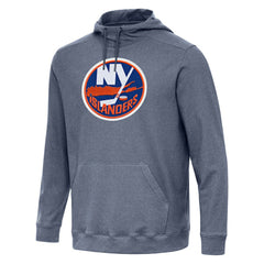 New York Islanders Antigua Cloud Pullover Hoodie Heather Navy