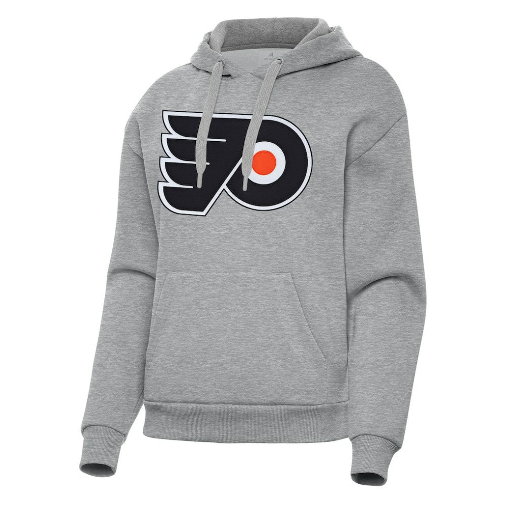 Philadelphia Flyers Antigua Women's Victory Pullover Hoodie Heather Gray