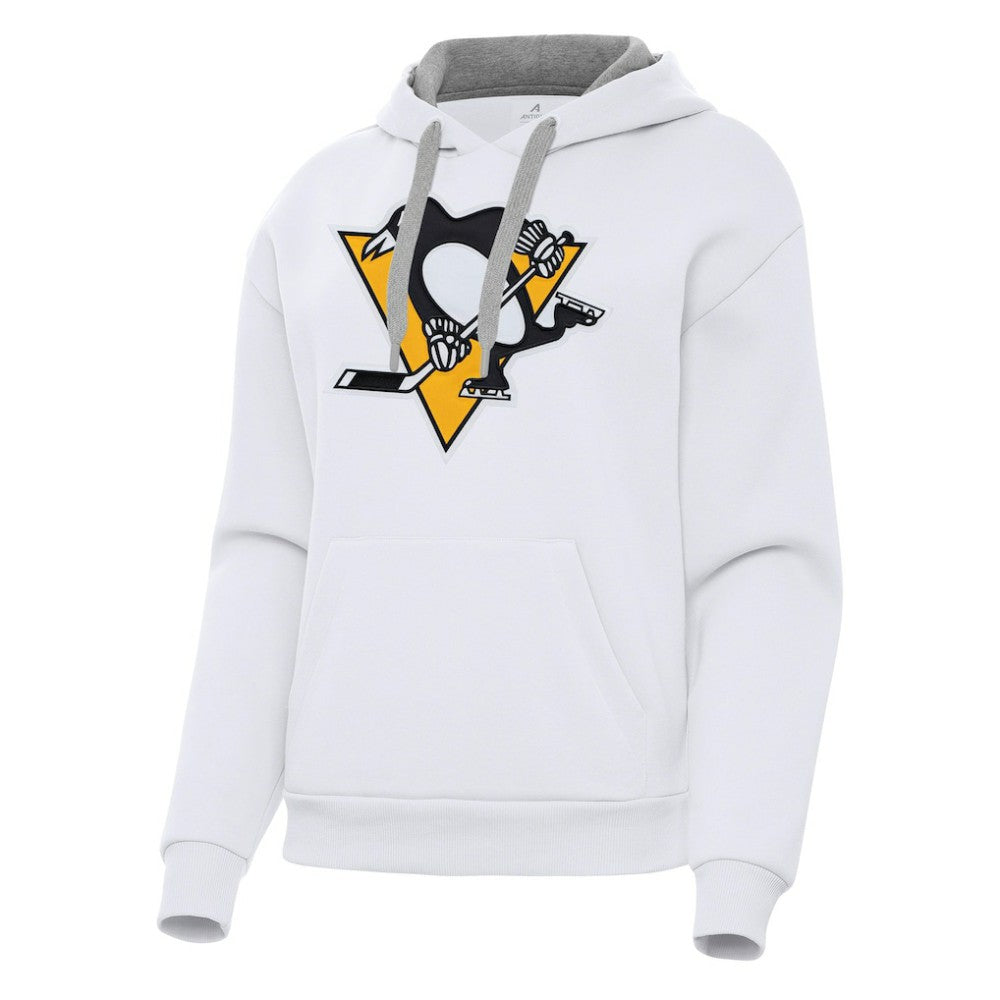 Pittsburgh Penguins Antigua Women's Victory Pullover Hoodie White