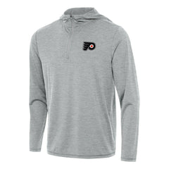 Philadelphia Flyers Antigua Tidy Quarter-Zip Hoodie Heather Gray