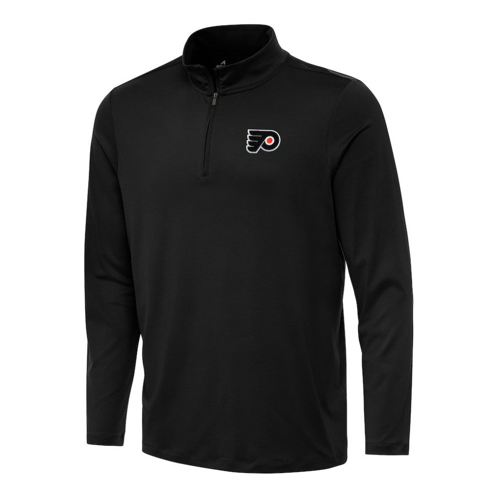 Philadelphia Flyers Antigua Reprocess Quarter-Zip Top Black