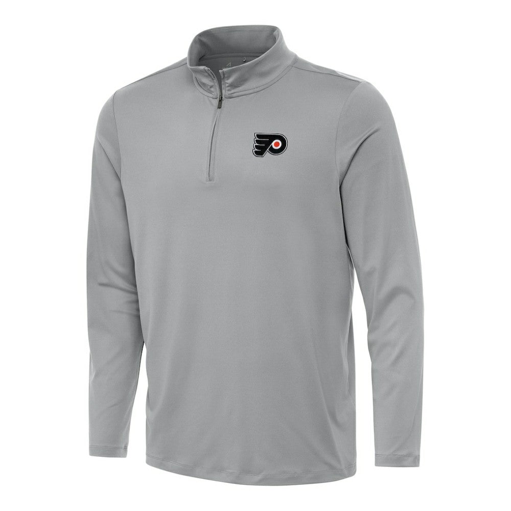 Philadelphia Flyers Antigua Reprocess Quarter-Zip Top Gray